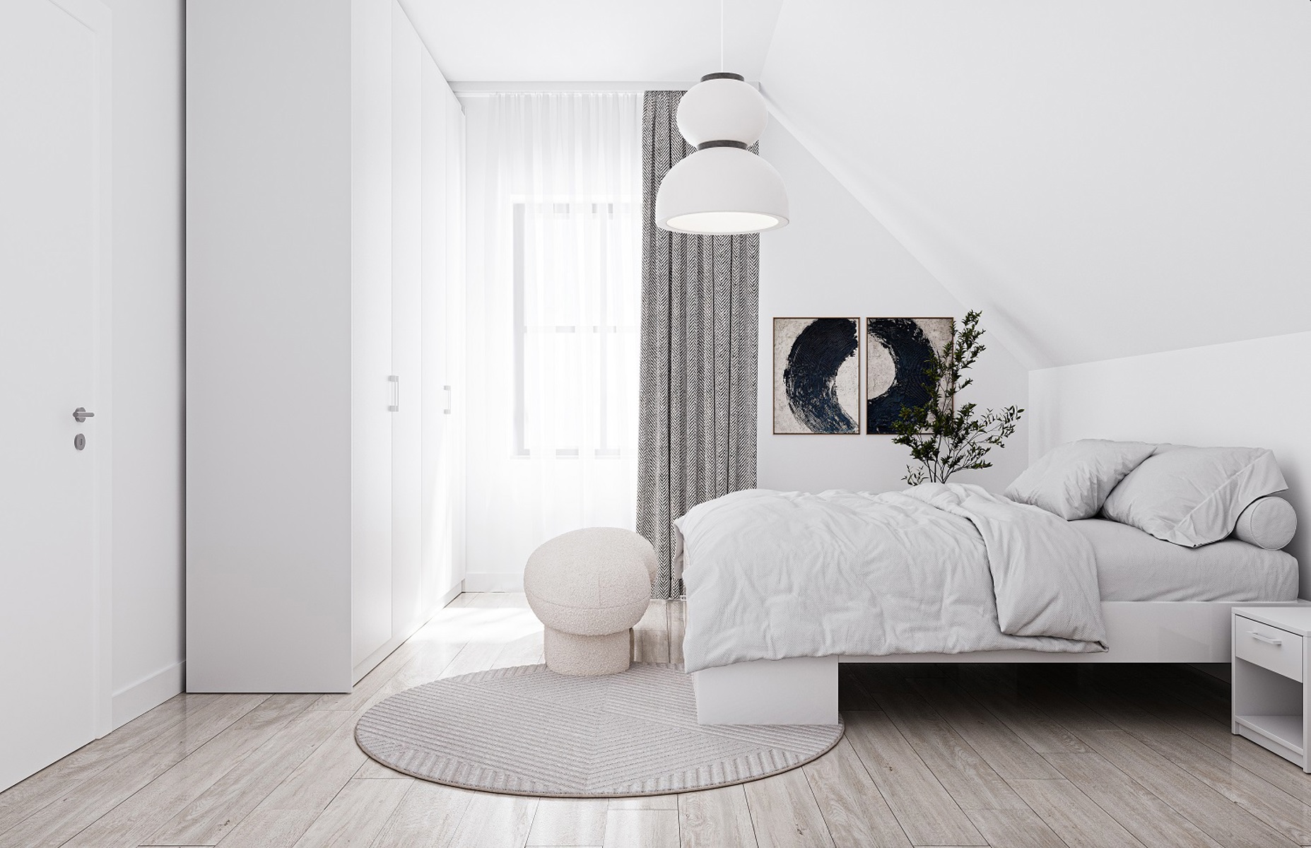 Slaapkamer op de verdieping